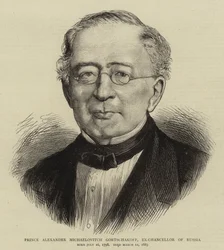 Prinz Alexander Michailowitsch Gortschakow, Ex-Kanzler von Russland